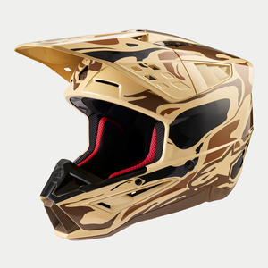 Alpinestars 2024 SM5 Mineral Helmet (Dark Brown/Kangaroo Matte)